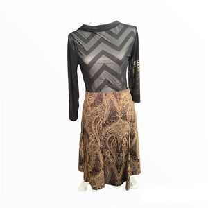 Paisley Pleated Skirt 